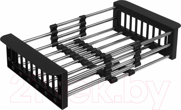 Изображение товара Мойка кухонная Arfeka Eco AR 60x50 + CL AR + DS AR (черный, с дозатором и коландером)