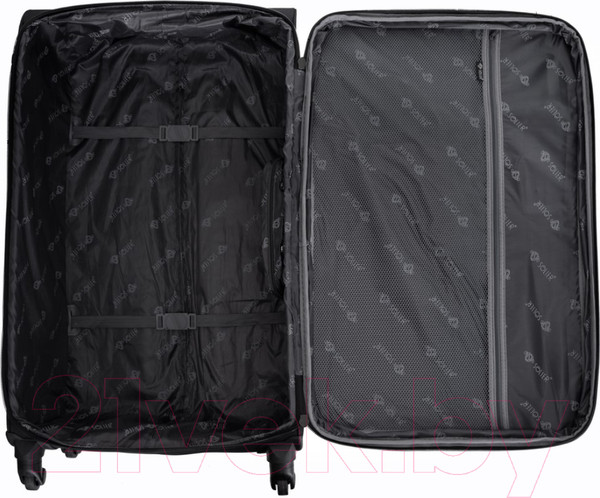 Изображение товара Чемодан на колесах Solier STL1651 (XL, черный/голубой)