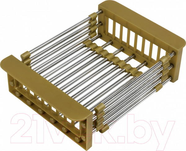 Изображение товара Мойка кухонная Arfeka Eco AR 60x50 + CL AR + DS AR (золото, с дозатором и коландером)