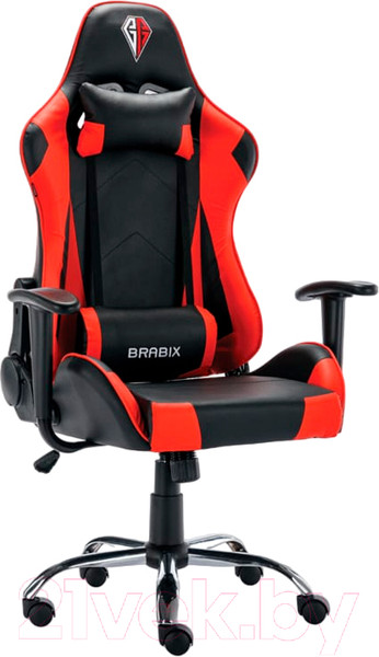 Изображение товара Кресло геймерское Brabix Hunter Gm-130 / 532797 (черный/красный)