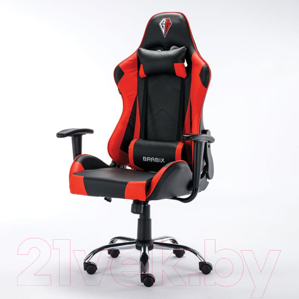 Изображение товара Кресло геймерское Brabix Hunter Gm-130 / 532797 (черный/красный)