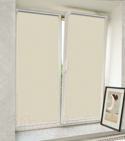 Изображение товара Рулонная штора Delfa Сантайм Натур Термо-Блэкаут СРШ-01МП 76503 (34x170, песок)