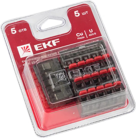 Изображение товара Набор клемм EKF PROxima СМК / plc-smk-221-415b (5шт)