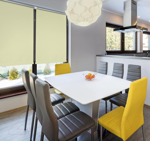 Изображение товара Рулонная штора Delfa Сантайм Термо-Блэкаут СРШ-01М С1002 (73x170, шампань)