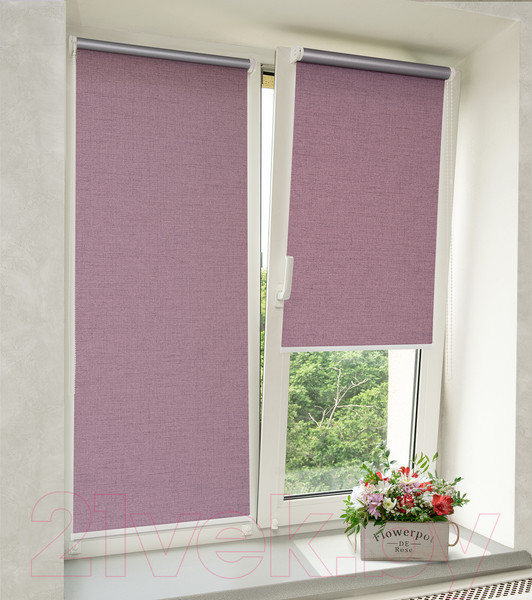 Изображение товара Рулонная штора Delfa Сантайм Эстера Термо-Блэкаут СРШ-01МП 70308 (73x170, розовый)