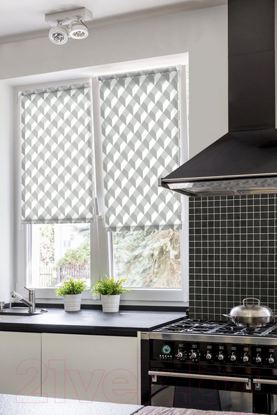 Изображение товара Рулонная штора Delfa Сантайм Глория СРШ-01М 25814 (68x170, серый)