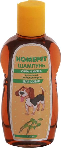 Изображение товара Шампунь для животных Homepet Дегтярный с кондиционером Сила и мощь для собак / 80140 (220мл)
