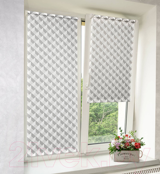 Изображение товара Рулонная штора Delfa Сантайм Глория СРШ-01М 25814 (81x170, серый)