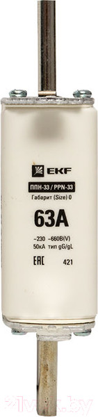 Изображение товара Предохранитель плавкий EKF PROxima / fus-33-0/160/63