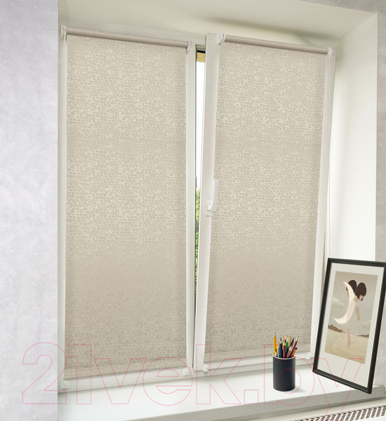 Изображение товара Рулонная штора Delfa Сантайм Альба СРШ-01М 8281 (34x170, песок)