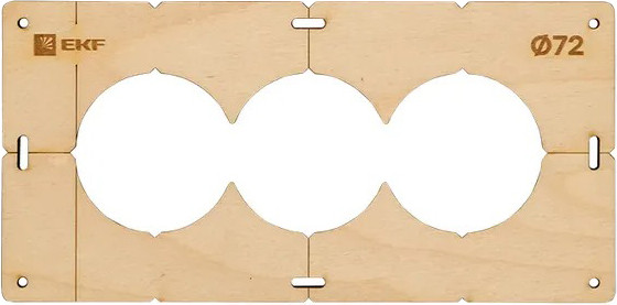 Изображение товара Шаблон разметочный EKF Для подрозетников / sh-d72-3