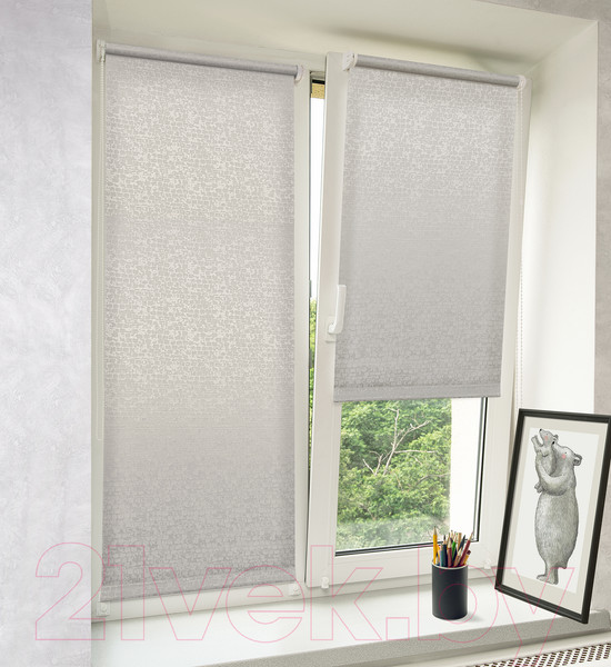 Изображение товара Рулонная штора Delfa Сантайм Альба СРШ-01М 8282 (81x170, серый)