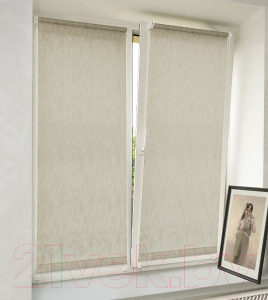 Изображение товара Рулонная штора Delfa Сантайм Марс СРШ-01 МД 27014 (57x170, серый)