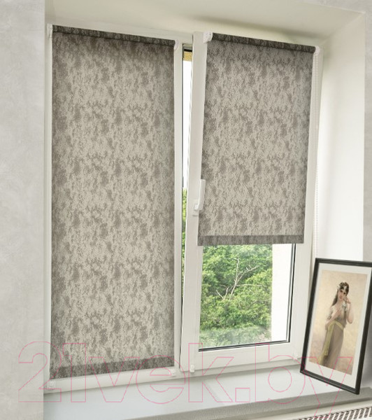 Изображение товара Рулонная штора Delfa Сантайм Марс СРШ-01 МД 27015 (52x170, темно-серый)