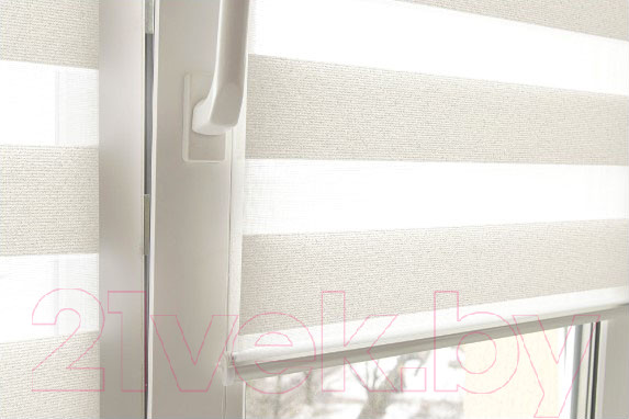 Изображение товара Рулонная штора Delfa Сантайм День&Ночь Best СРШ-01МК 41171 (73x160, белый)