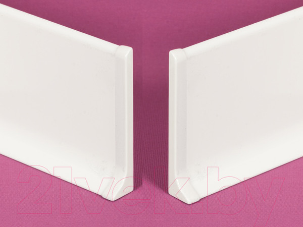 Изображение товара Заглушка для плинтуса Profiling ПЛ-60 (2шт, белый муар)