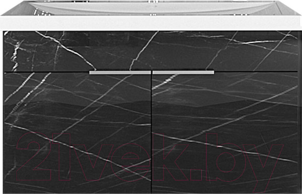 Изображение товара Тумба под умывальник Garda Venice 51н_750_PVC (черный мрамор)