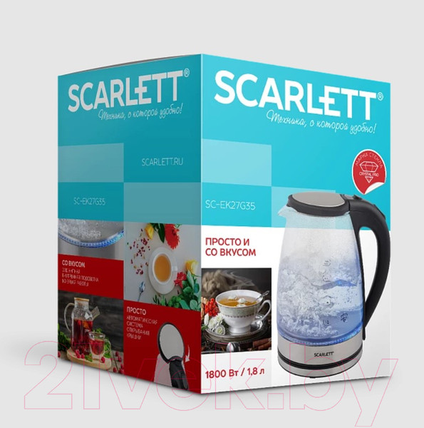 Изображение товара Электрочайник Scarlett SC-EK27G35