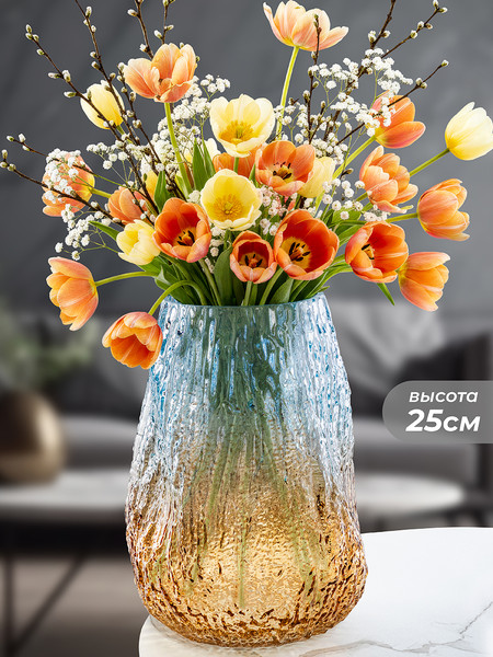Изображение товара Ваза Elan Gallery 390189 (бежевый/голубой)