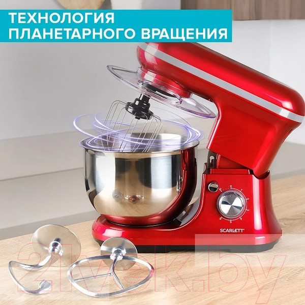 Изображение товара Миксер стационарный Scarlett SC-SM10S51 (красный)