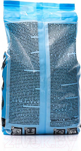 Изображение товара Наполнитель для туалета Super Benek Компакт (5л)