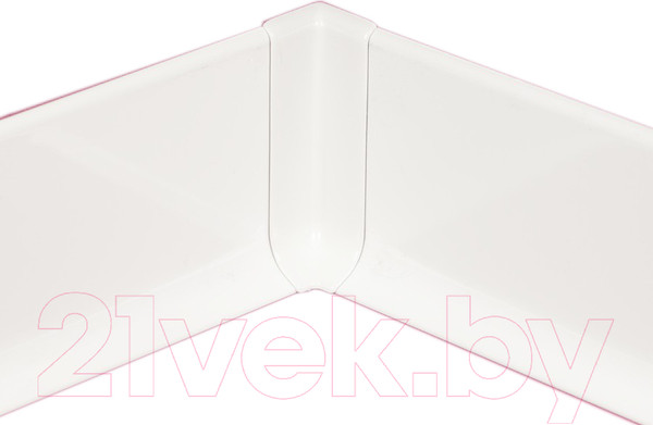 Изображение товара Уголок для плинтуса Profiling Внутренний для ПЛ-60 (белый муар)