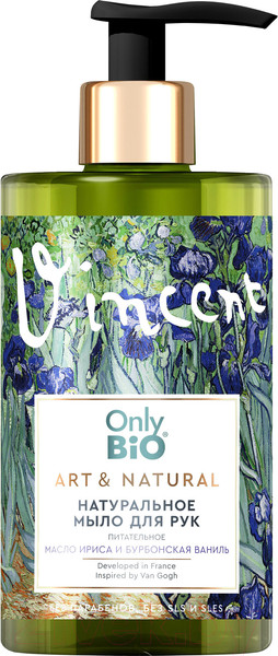 Изображение товара Мыло жидкое Only Bio Art & Natural Питательное Масло ириса и ваниль (420мл)