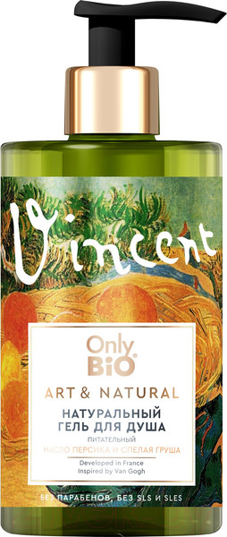 Изображение товара Гель для душа Only Bio Art & Natural Питательный Масло персика и спелая груша (420мл)