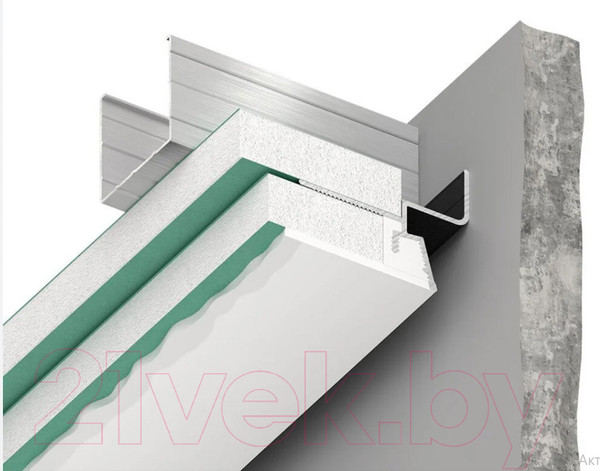 Изображение товара Теневой профиль Profiling TP Kraab Gips для гипсокартонных потолков (2м, без демпфера)