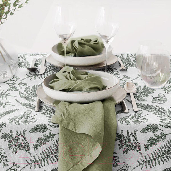 Изображение товара Скатерть ВАСИЛИСА ДН-10 145x150 / 293435 (травы)