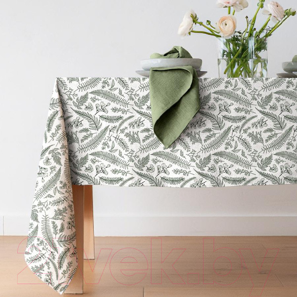 Изображение товара Скатерть ВАСИЛИСА ДН-10 145x150 / 293435 (травы)