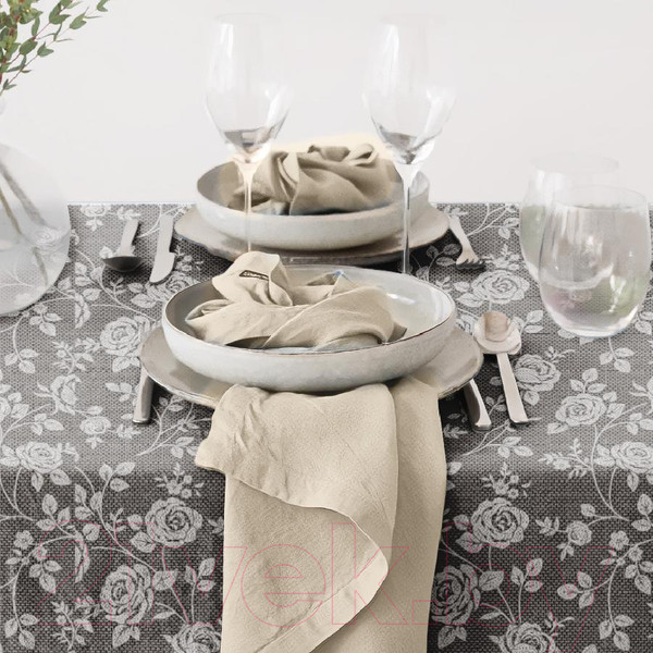 Изображение товара Скатерть ВАСИЛИСА ДН-10 145x180 / 293720 (розы на льне)