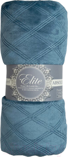 Изображение товара Плед TexRepublic Elite Клетка Фланель 1.5 сп / 93377 (синий)