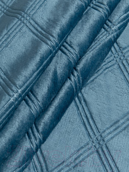 Изображение товара Плед TexRepublic Elite Клетка Фланель 1.5 сп / 93377 (синий)