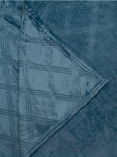 Изображение товара Плед TexRepublic Elite Клетка Фланель 1.5 сп / 93377 (синий)