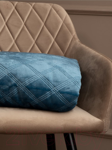 Изображение товара Плед TexRepublic Elite Клетка Фланель 1.5 сп / 93377 (синий)