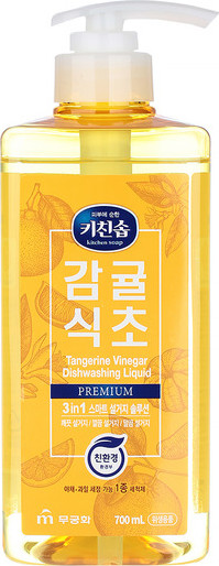 Изображение товара Средство для мытья посуды Mukunghwa Kitchen Soap Tangerine Vinegar Dishwashing Detergent (700мл)