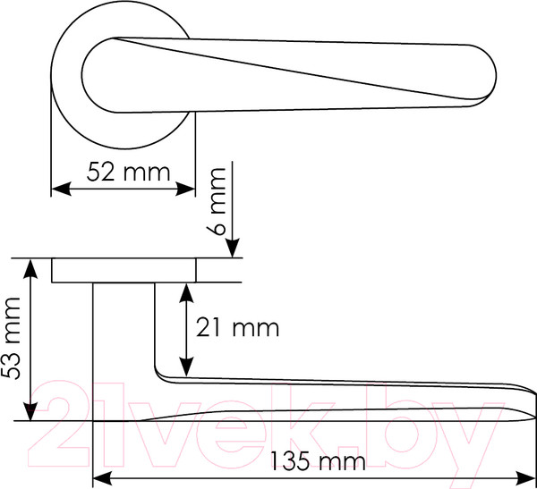 Изображение товара Ручка дверная Morelli Cayan MH-58-R6 BL (черный)