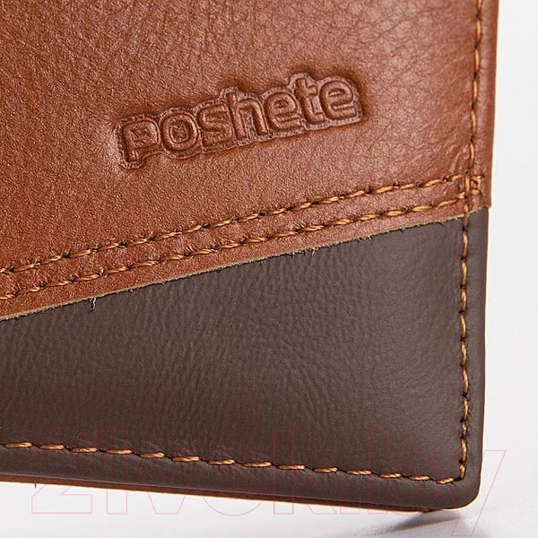 Изображение товара Портмоне Poshete 827-202306-DCB (Dark Camel/коричневый)