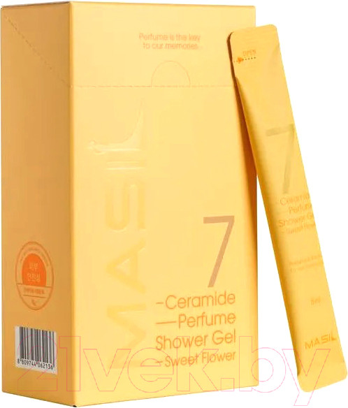 Изображение товара Гель для душа Masil 7 Ceramide Perfume Shower Gel Stick Pouch Аромат малины/жасмина (20x8мл)