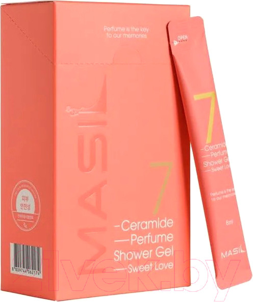 Изображение товара Гель для душа Masil 7 Ceramide Perfume Shower Gel Stick Pouch С ароматом ириса (20x8мл)
