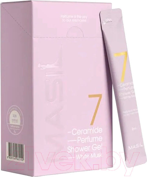 Изображение товара Гель для душа Masil 7 Ceramide Perfume Shower Gel Stick Pouch Аромат белого мускуса (20x8мл)