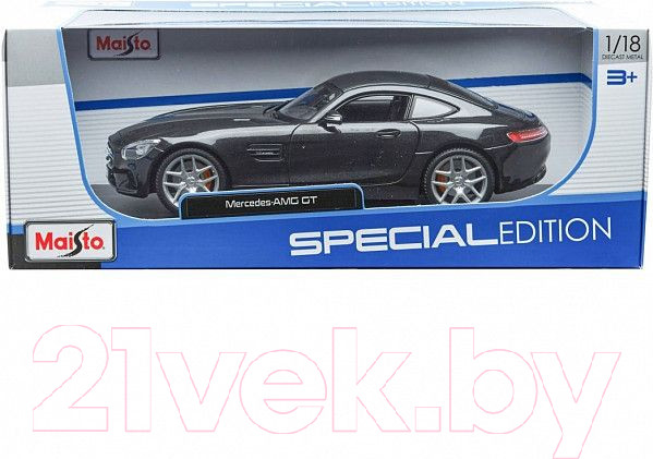 Изображение товара Масштабная модель автомобиля Maisto Mercedes-AMG GT / 31398 (черный)