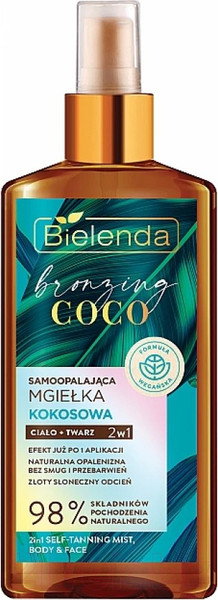 Изображение товара Спрей-автозагар Bielenda Bronzing Coco Для лица и тела 2в1 (150мл)