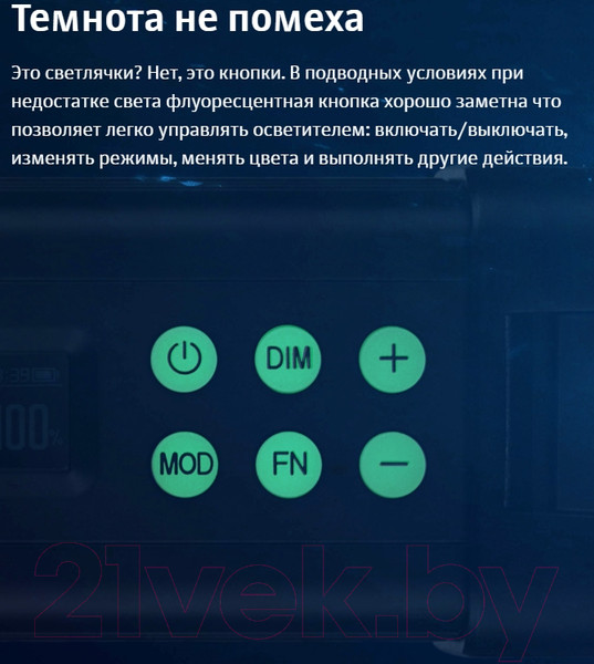 Изображение товара Осветитель студийный Godox Dive Light RGBWW WT40R / 30441