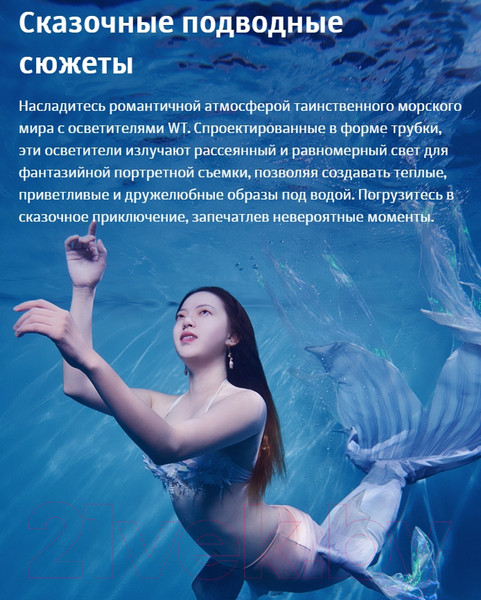 Изображение товара Осветитель студийный Godox Dive Light RGBWW WT40R / 30441