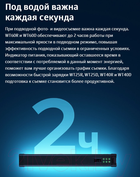 Изображение товара Осветитель студийный Godox Dive Light RGBWW WT40R / 30441