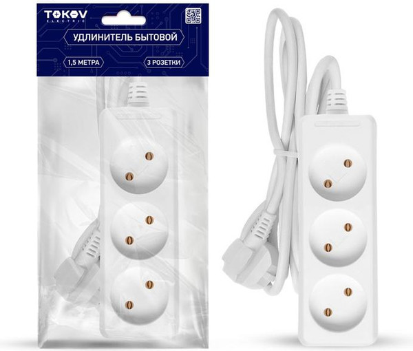 Изображение товара Удлинитель Tokov Electric TKE-C01-BU3-1.5-075