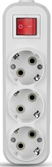 Изображение товара Колодка удлинителя Tokov Electric TKE-C01-KU3-ZV (белый)