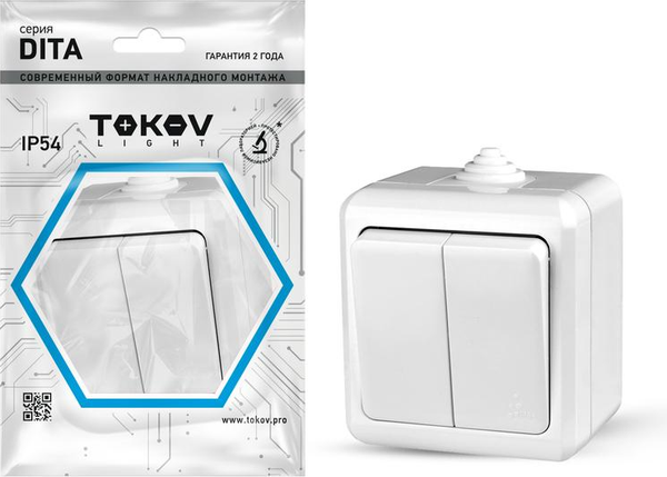 Изображение товара Выключатель Tokov Electric TKL-DT-V2-C01-IP54